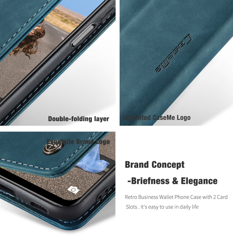 CaseMe 013 Multifunctional Horizontal Flip Leather Case with Holder & Card Slot & Wallet For Xiaomi Redmi Note 10 5G(Blue) - free shipping - PMC Jewellery - Order now!