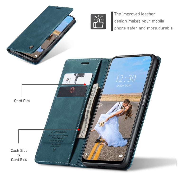CaseMe 013 Multifunctional Horizontal Flip Leather Case with Holder & Card Slot & Wallet For Xiaomi Redmi Note 10 5G(Blue) - free shipping - PMC Jewellery - Order now!