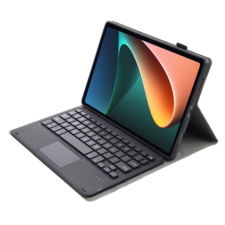 A0N5-A Ultra-thin Detachable Lambskin Texture TPU Bluetooth Keyboard Leather Tablet Case with Holder & Touchpad For Xiaomi Pad 5 / 5 Pro(Black) - Others Keyboard by PMC TechLife | Online Shopping South Africa | PMC TechLife