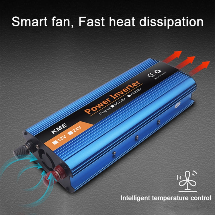 Carmaer 1200W Car Smart Multi-function Digital Display Inverter Household Power Converter, Specification:24V to 220V - Modified Square Wave by PMC TechLife | Online Shopping South Africa | PMC TechLife | Buy Now Pay Later Mobicred