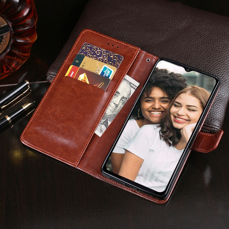 idewei Crazy Horse Texture Horizontal Flip Leather Case with Holder & Card Slots & Wallet For Doogee N40 Pro(White) - More Brand by idewei | Online Shopping South Africa | PMC TechLife | Buy Now Pay Later Mobicred