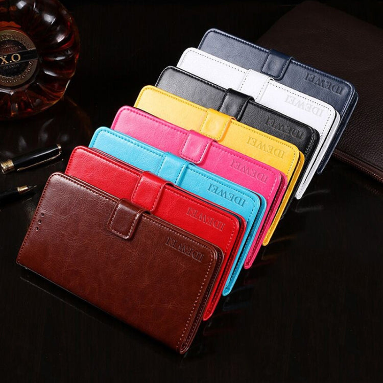 For Ulefone Armor 11 5G idewei Crazy Horse Texture Horizontal Flip Leather Case with Holder & Card Slots & Wallet(Rose Red) - Ulefone Cases by idewei | Online Shopping South Africa | PMC Jewellery | Buy Now Pay Later Mobicred
