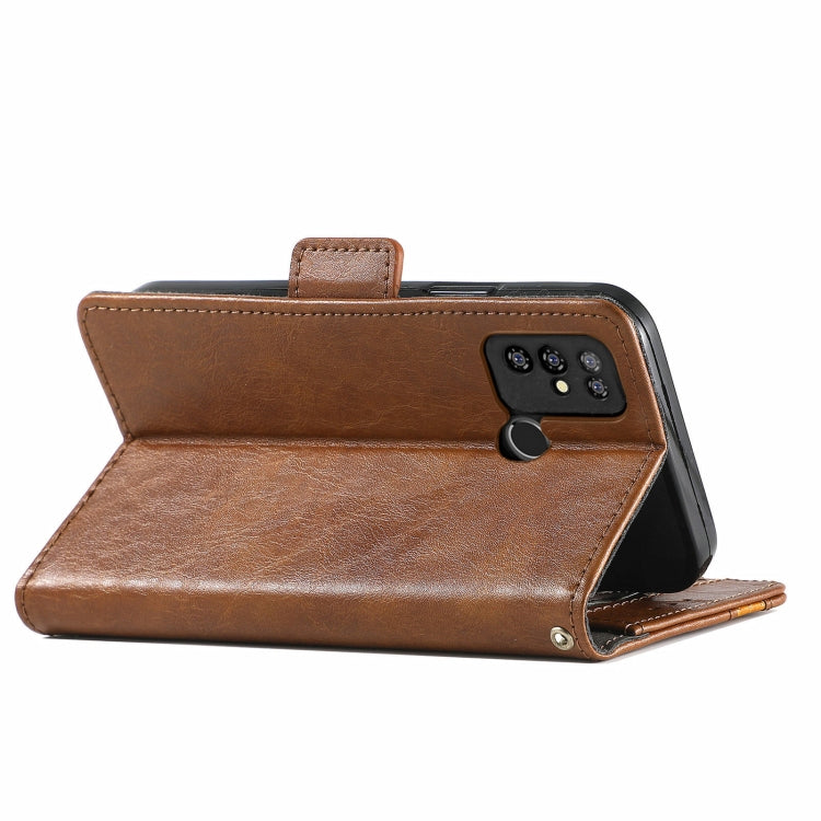 For Doogee X96 Pro CaseNeo Business Splicing Dual Magnetic Buckle Horizontal Flip PU Leather Case with Holder & Card Slots & Wallet(Brown) - More Brand by PMC TechLife | Online Shopping South Africa | PMC TechLife | Buy Now Pay Later Mobicred
