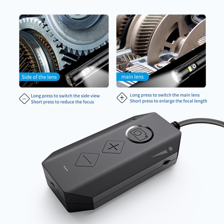 Y17 5MP 7.9mm Dual-lens HD Autofocus WiFi Industrial Digital Endoscope Zoomable Snake Camera, Cable Length:3.5m Hard Cable(Black) -  by PMC TechLife | Online Shopping South Africa | PMC TechLife | Buy Now Pay Later Mobicred