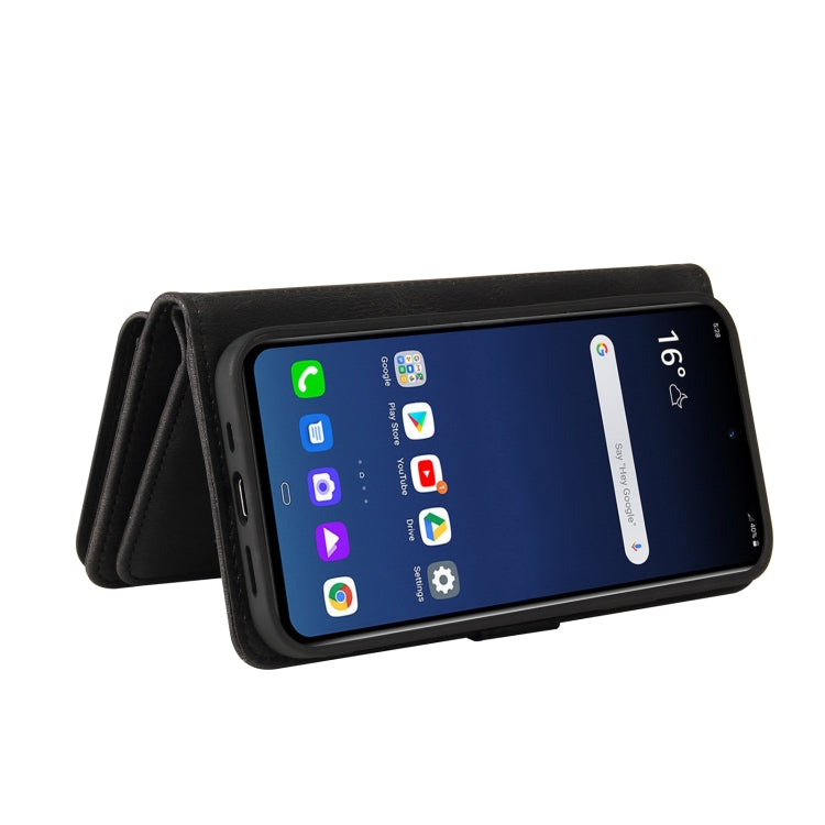 For LG G9 / Velvet Skin Feel PU + TPU Horizontal Flip Leather Case With Holder & 15 Cards Slot & Wallet & Zipper Pocket & Lanyard(Black) - LG by PMC TechLife | Online Shopping South Africa | PMC TechLife | Buy Now Pay Later Mobicred