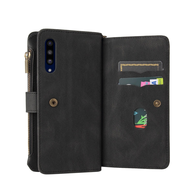For LG G9 / Velvet Skin Feel PU + TPU Horizontal Flip Leather Case With Holder & 15 Cards Slot & Wallet & Zipper Pocket & Lanyard(Black) - LG by PMC TechLife | Online Shopping South Africa | PMC TechLife | Buy Now Pay Later Mobicred