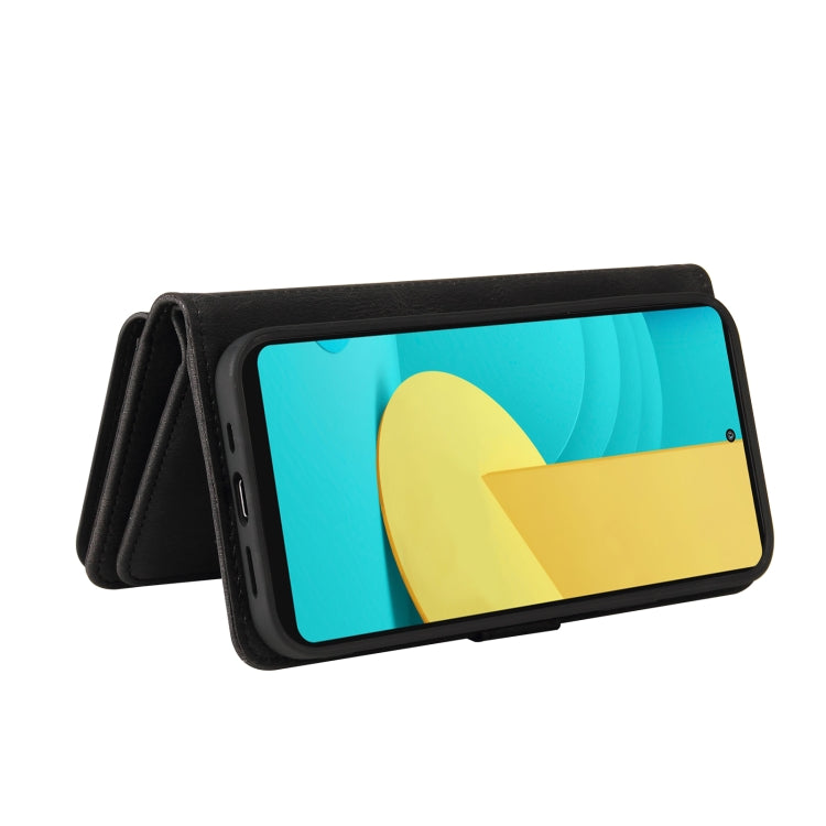 For LG Stylo 7 / Stylo 7 5G Skin Feel PU + TPU Horizontal Flip Leather Case With Holder & 15 Cards Slot & Wallet & Zipper Pocket & Lanyard(Black) - LG by PMC TechLife | Online Shopping South Africa | PMC TechLife | Buy Now Pay Later Mobicred
