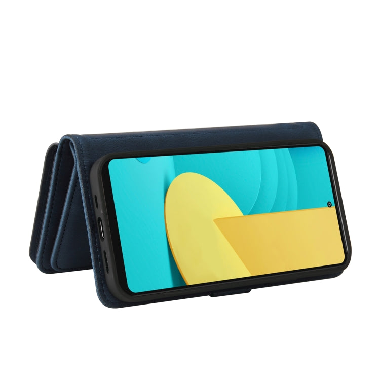 For LG Stylo 7 / Stylo 7 5G Skin Feel PU + TPU Horizontal Flip Leather Case With Holder & 15 Cards Slot & Wallet & Zipper Pocket & Lanyard(Blue) - LG by PMC TechLife | Online Shopping South Africa | PMC TechLife | Buy Now Pay Later Mobicred