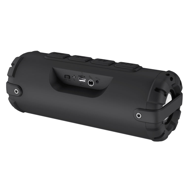 New Rixing NR-6013M Bluetooth 5.0 Portable Outdoor Karaoke Wireless Bluetooth Speaker with Microphone & Shoulder Strap(Black) - free shipping - PMC Jewellery - Order now!