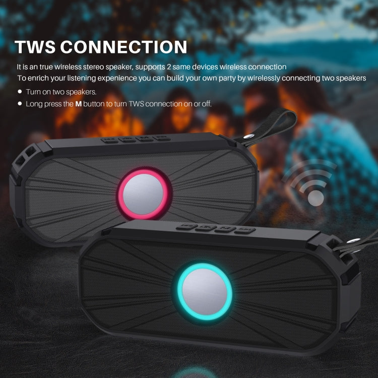 New Rixing NR-9012 Bluetooth 5.0 Portable Outdoor Wireless Bluetooth Speaker(Red) - free shipping - PMC Jewellery - Order now!