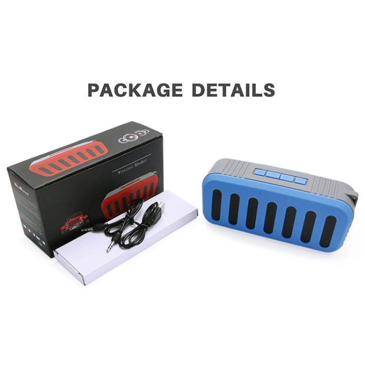 NewRixing NR-2013 TWS Car Exhaust Duct-shaped Bluetooth Speaker(Red) - free shipping - PMC Jewellery - Order now!