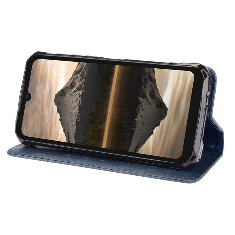 For Doogee S86 / S86 Pro Magnetic Buckle Retro Pattern Horizontal Flip Leather Case with Holder & Card Slot & Wallet(Blue) - More Brand by PMC TechLife | Online Shopping South Africa | PMC TechLife | Buy Now Pay Later Mobicred