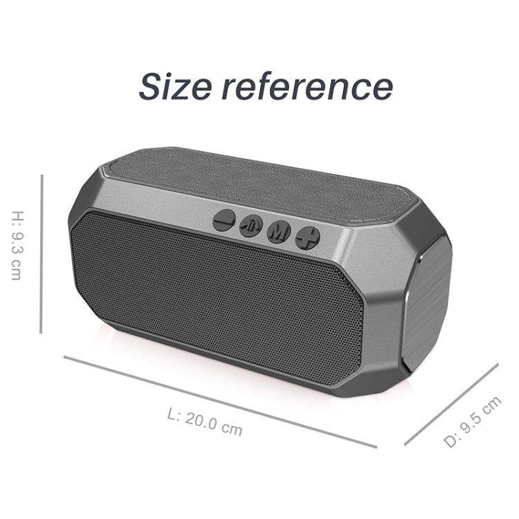 NewRixing NR-4000 TWS Mesh Polygon Music Box Concept Bluetooth Speaker(Silver) - free shipping - PMC Jewellery - Order now!