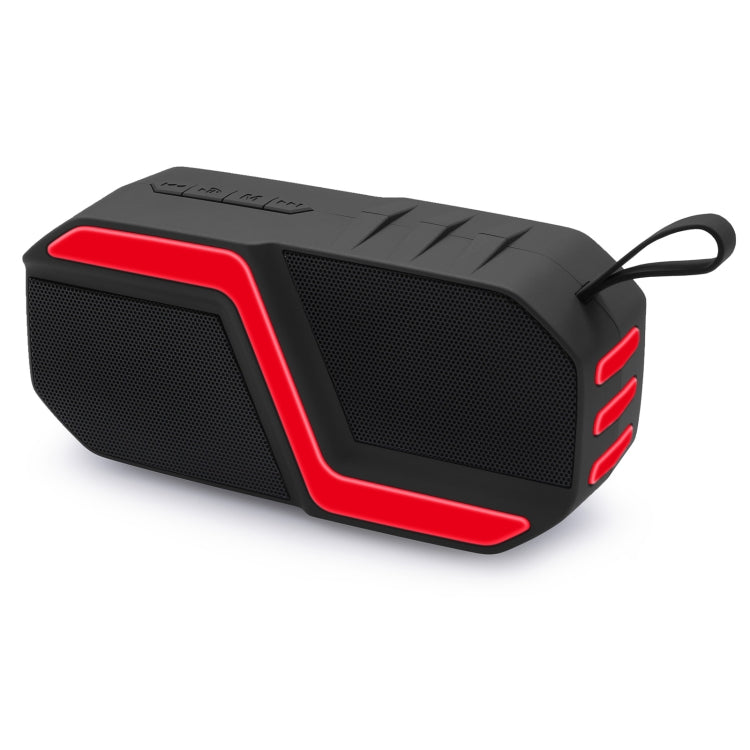 NewRixing NR-5019 Outdoor Portable Bluetooth Speaker, Support Hands-free Call / TF Card / FM / U Disk(Red) - free shipping - PMC Jewellery - Order now!