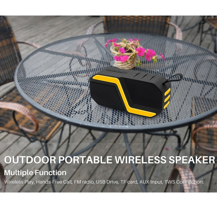 NewRixing NR-5019 Outdoor Portable Bluetooth Speaker, Support Hands-free Call / TF Card / FM / U Disk(Red) - free shipping - PMC Jewellery - Order now!