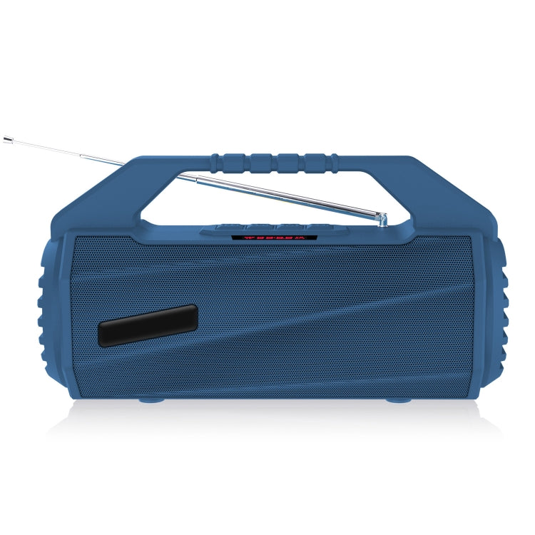 NewRixing NR-4025FM with Screen Outdoor Splash-proof Water Portable Bluetooth Speaker, Support Hands-free Call / TF Card / FM / U Disk(Blue) - free shipping - PMC Jewellery - Order now!