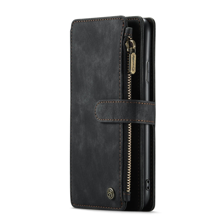 For iPhone 11 Pro Max CaseMe-C30 PU + TPU Multifunctional Horizontal Flip Leather Case with Holder & Card Slot & Wallet & Zipper Pocket (Black) - iPhone 11 Pro Max Cases by CaseMe | Online Shopping South Africa | PMC Jewellery | Buy Now Pay Later Mobicred