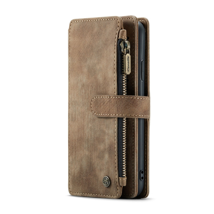 For iPhone X / XS CaseMe-C30 PU + TPU Multifunctional Horizontal Flip Leather Case with Holder & Card Slot & Wallet & Zipper Pocket(Brown) - More iPhone Cases by CaseMe | Online Shopping South Africa | PMC Jewellery | Buy Now Pay Later Mobicred