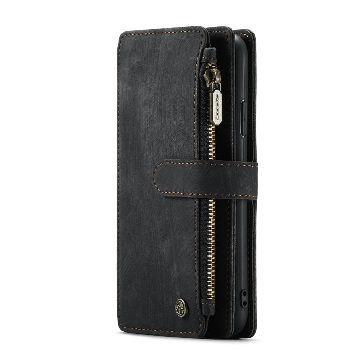 For iPhone XR CaseMe-C30 PU + TPU Multifunctional Horizontal Flip Leather Case with Holder & Card Slot & Wallet & Zipper Pocket(Black) - More iPhone Cases by CaseMe | Online Shopping South Africa | PMC Jewellery | Buy Now Pay Later Mobicred