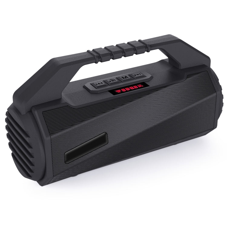 NewRixing NR-4025P with Screen Outdoor Splash-proof Water Portable Bluetooth Speaker, Support Hands-free Call / TF Card / FM / U Disk(Black) - free shipping - PMC Jewellery - Order now!