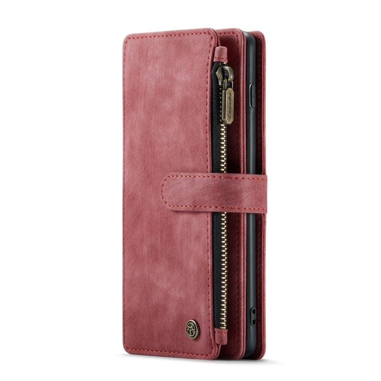For Samsung Galaxy S10+ CaseMe-C30 PU + TPU Multifunctional Horizontal Flip Leather Case with Holder & Card Slot & Wallet & Zipper Pocket(Red) - free shipping - PMC Jewellery - Order now!