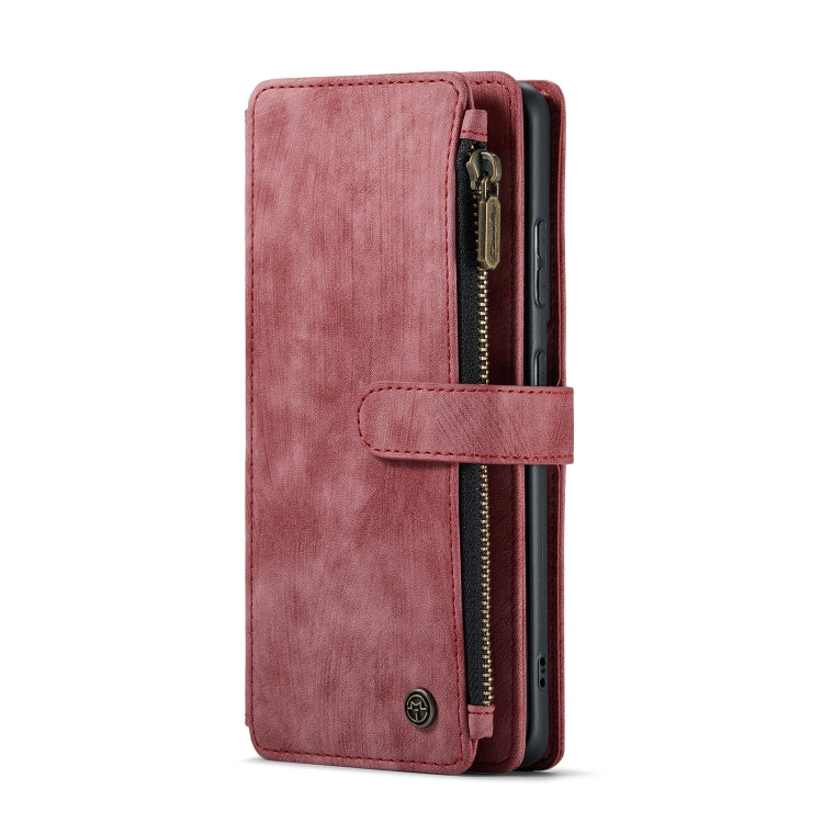 For Samsung Galaxy S20 5G CaseMe-C30 PU + TPU Multifunctional Horizontal Flip Leather Case with Holder & Card Slot & Wallet & Zipper Pocket(Red) - free shipping - PMC TechLife - Order now!