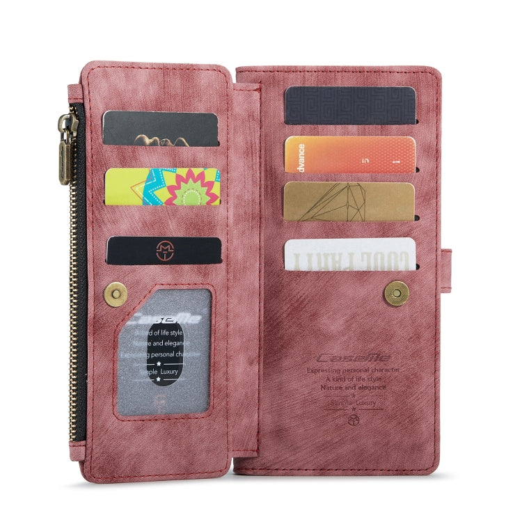 For Samsung Galaxy S20+ 5G CaseMe-C30 PU + TPU Multifunctional Horizontal Flip Leather Case with Holder & Card Slot & Wallet & Zipper Pocket(Red) - free shipping - PMC Jewellery - Order now!