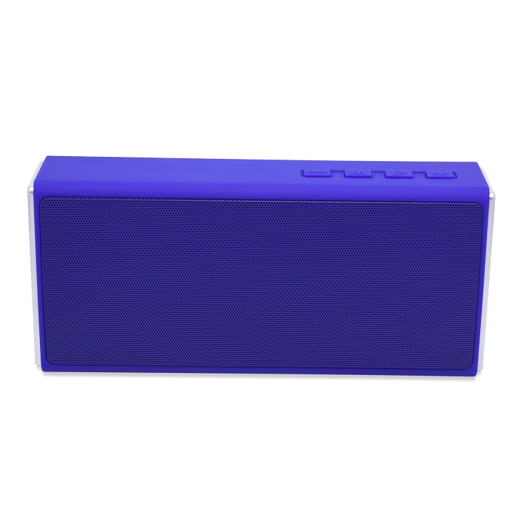 NewRixing NR-5012 Desktop Plating Bluetooth Speakerr, Support Hands-free Call / TF Card / FM / U Disk(Blue) - free shipping - PMC Jewellery - Order now!