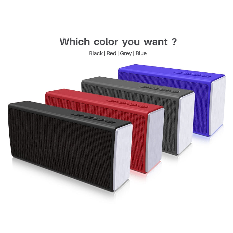 NewRixing NR-5012 Desktop Plating Bluetooth Speakerr, Support Hands-free Call / TF Card / FM / U Disk(Blue) - free shipping - PMC Jewellery - Order now!