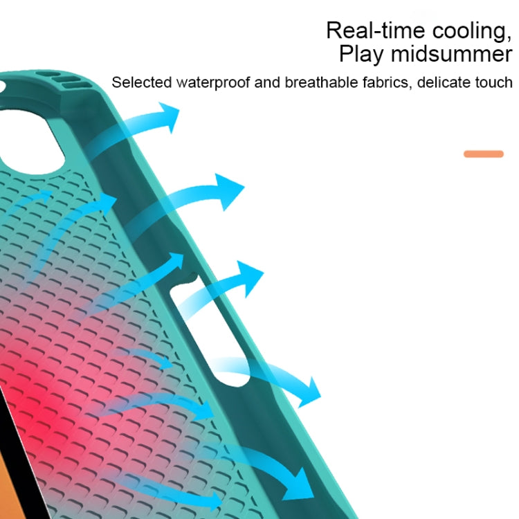 HK006D Square Keys Detachable Bluetooth Solid Color Keyboard Leather Tablet Case with Colorful Backlight & Holder for iPad mini 6(Black+White) - For iPad mini by PMC TechLife | Online Shopping South Africa | PMC TechLife