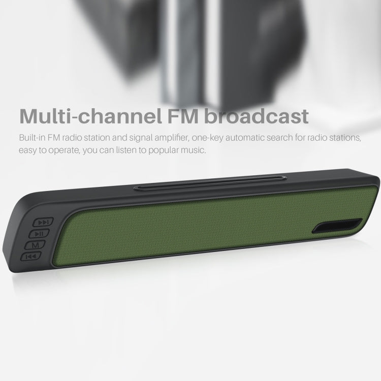 NewRixing NR-7018 Outdoor Portable Bluetooth Speaker with Phone Holder, Support Hands-free Call / TF Card / FM / U Disk(Black) - free shipping - PMC Jewellery - Order now!