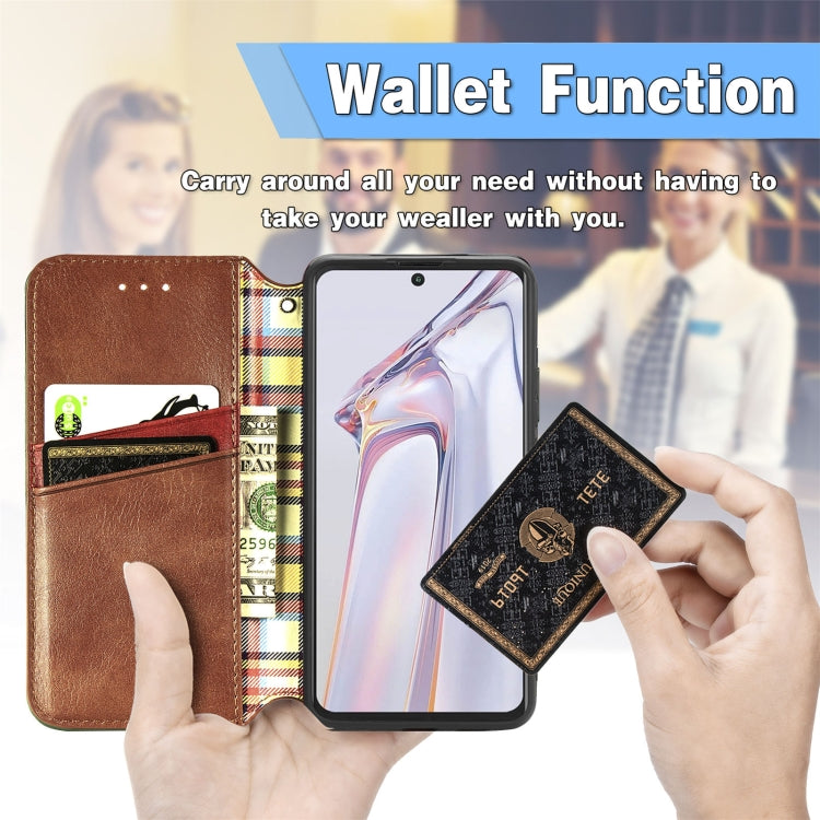 For Blackview A100 Cubic Grid Pressed Horizontal Flip Magnetic PU Leather Case with Holder & Card Slots & Wallet(Grey) - free shipping - PMC TechLife - Order now!