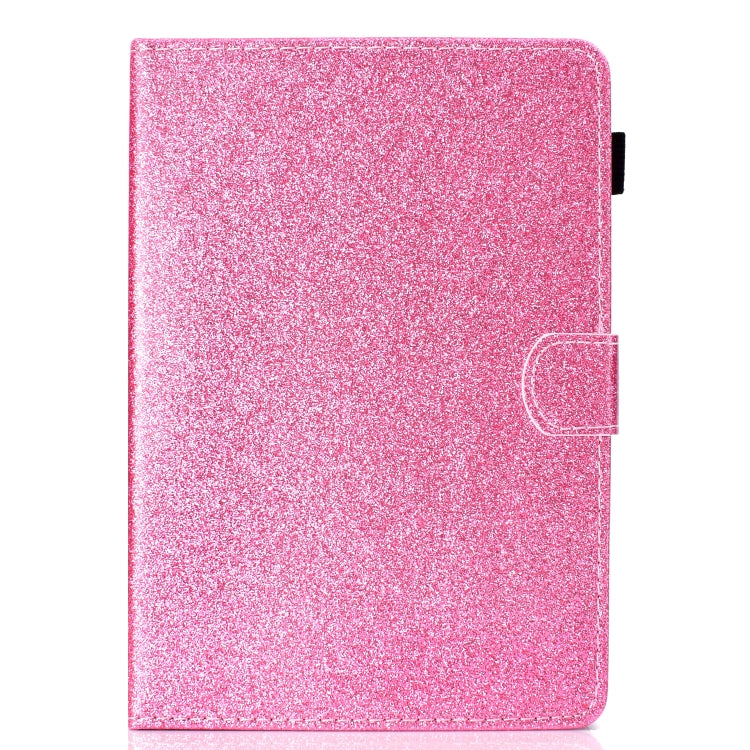 For 10 inch Tablet Varnish Glitter Powder Horizontal Flip Leather Case with Holder & Card Slot(Pink) - 10 - 11 inch by PMC TechLife | Online Shopping South Africa | PMC TechLife | Buy Now Pay Later Mobicred