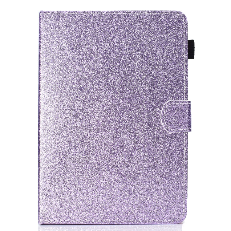 For 10 inch Tablet Varnish Glitter Powder Horizontal Flip Leather Case with Holder & Card Slot(Purple) - 10 - 11 inch by PMC TechLife | Online Shopping South Africa | PMC TechLife | Buy Now Pay Later Mobicred