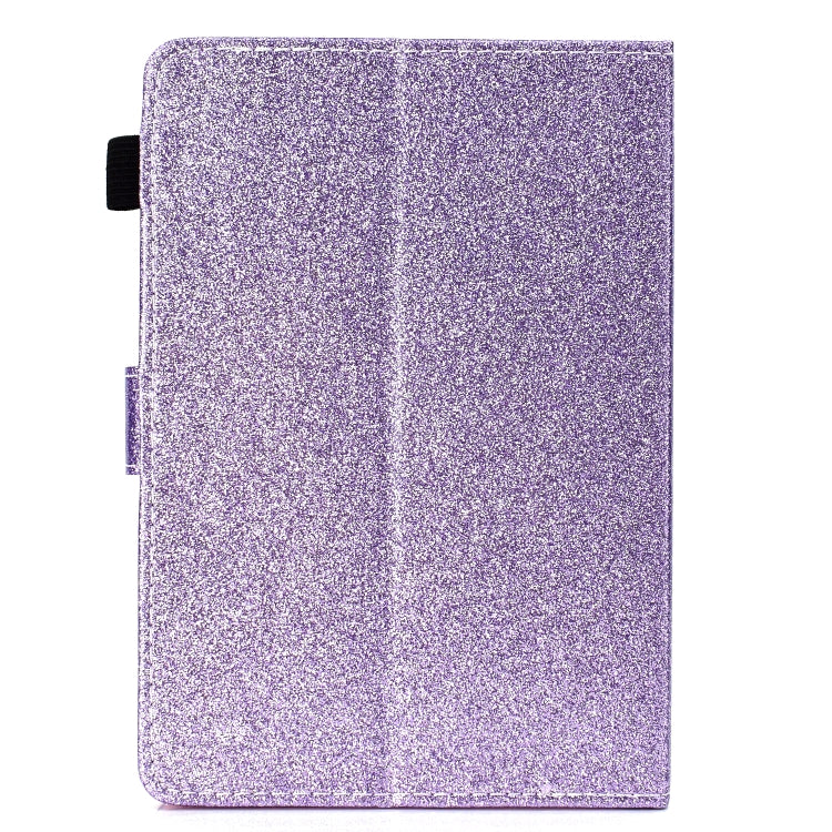 For 10 inch Tablet Varnish Glitter Powder Horizontal Flip Leather Case with Holder & Card Slot(Purple) - 10 - 11 inch by PMC TechLife | Online Shopping South Africa | PMC TechLife | Buy Now Pay Later Mobicred