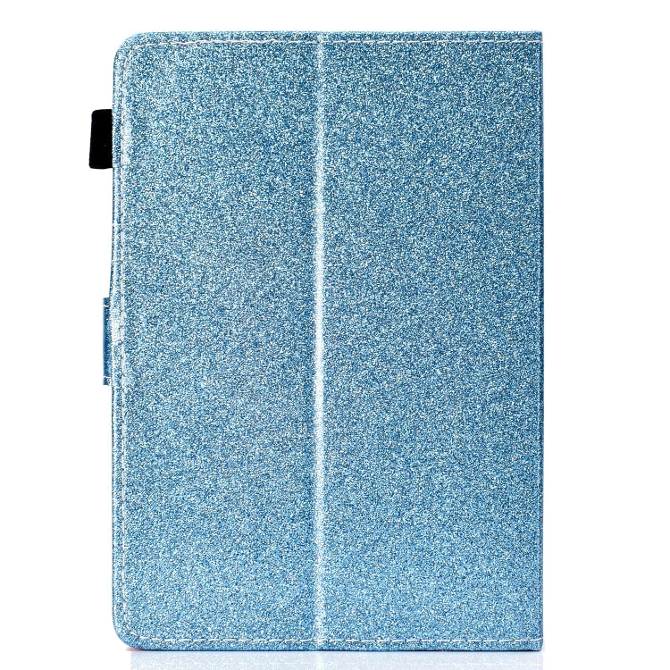 For 10 inch Tablet Varnish Glitter Powder Horizontal Flip Leather Case with Holder & Card Slot(Blue) - 10 - 11 inch by PMC TechLife | Online Shopping South Africa | PMC TechLife | Buy Now Pay Later Mobicred