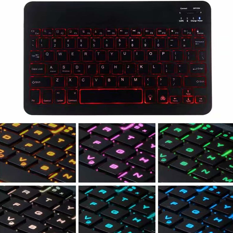 A06BS Ultra-thin Backlight Bluetooth Keyboard Leather Tablet Case with Holder & Pen Slot For iPad mini 6 / mini 7(Gold) - For iPad mini by PMC TechLife | Online Shopping South Africa | PMC TechLife | Buy Now Pay Later Mobicred