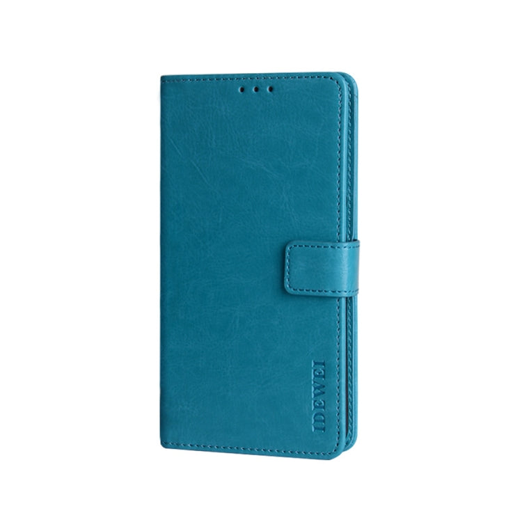 For UMIDIGI A11 Pro Max idewei Crazy Horse Texture Horizontal Flip Leather Case with Holder & Card Slots & Wallet(Sky Blue) - free shipping - PMC Jewellery - Order now!