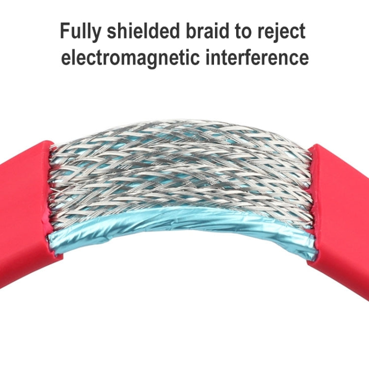 ULT-unite 4K Ultra HD Gold-plated HDMI to HDMI Flat Cable, Cable Length:5m(Red) - free shipping - PMC Jewellery - Order now!