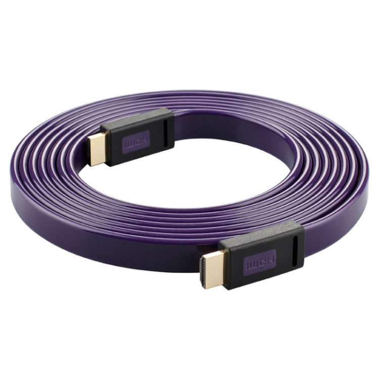 ULT-unite 4K Ultra HD Gold-plated HDMI to HDMI Flat Cable, Cable Length:2m(Transparent Purple) - Cable by ult-unite | Online Shopping South Africa | PMC TechLife | Buy Now Pay Later Mobicred