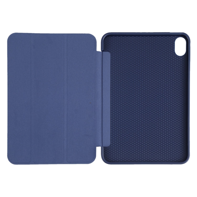 For iPad mini 2024 / mini 6 GEBEI Shockproof Horizontal Flip Tablet Case with Three-folding Holder(Royal Blue) - free shipping - PMC TechLife - Order now!