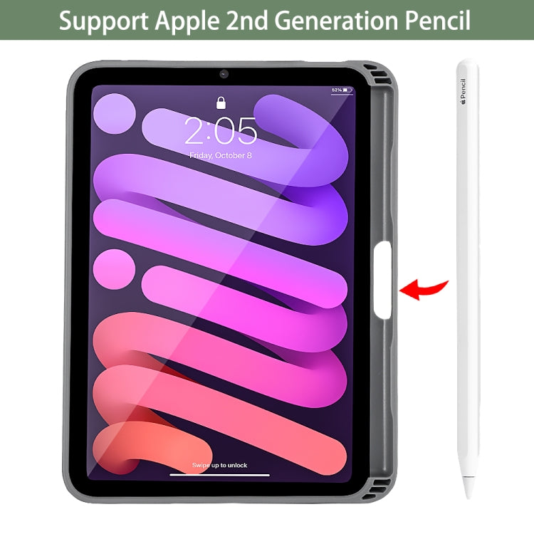 For iPad mini 6 / mini 2024 Mutural Multi-fold Smart Leather Tablet Case(Dark Green) - free shipping - PMC TechLife - Order now!