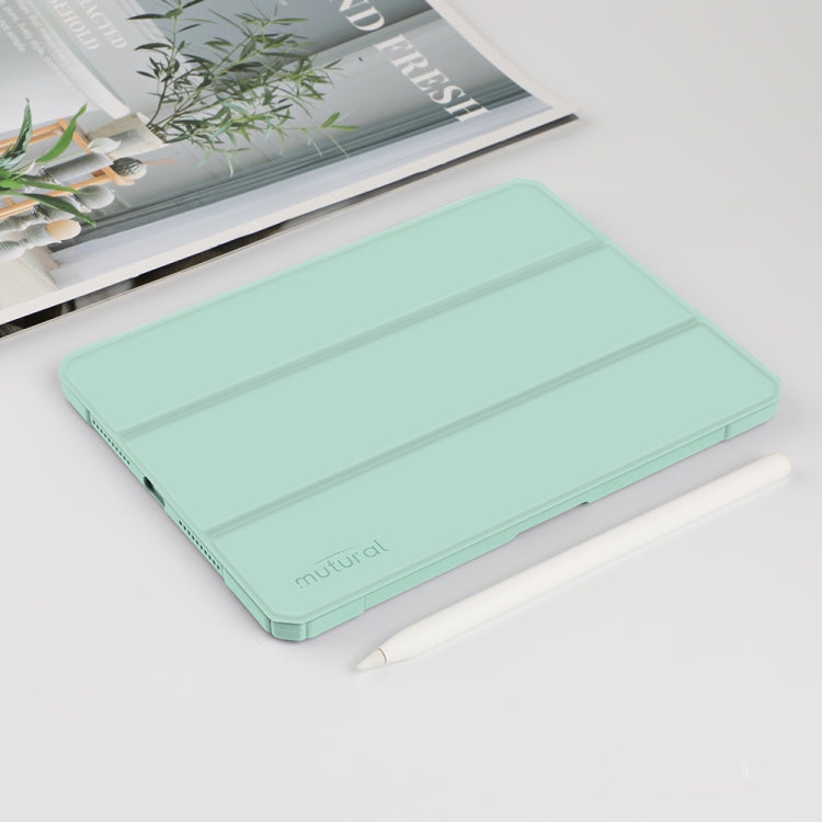 For iPad mini 6 / mini 2024 Mutural Pinyue Series Horizontal Flip Tablet Case with Holder & Pen Slot & Sleep / Wake-up Function(Mint Green) - free shipping - PMC TechLife - Order now!