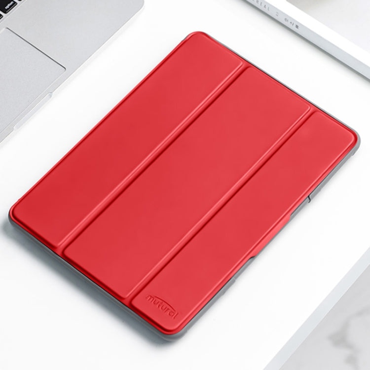 For iPad mini 6 / mini 2024 Mutural Horizontal Flip Tablet Case with Holder & Pen Slot(Red) - free shipping - PMC TechLife - Order now!