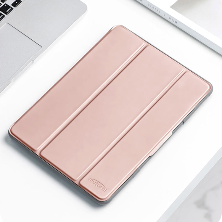 For iPad mini 6 / mini 2024 Mutural Horizontal Flip Tablet Case with Holder & Pen Slot(Rose Gold) - free shipping - PMC TechLife - Order now!