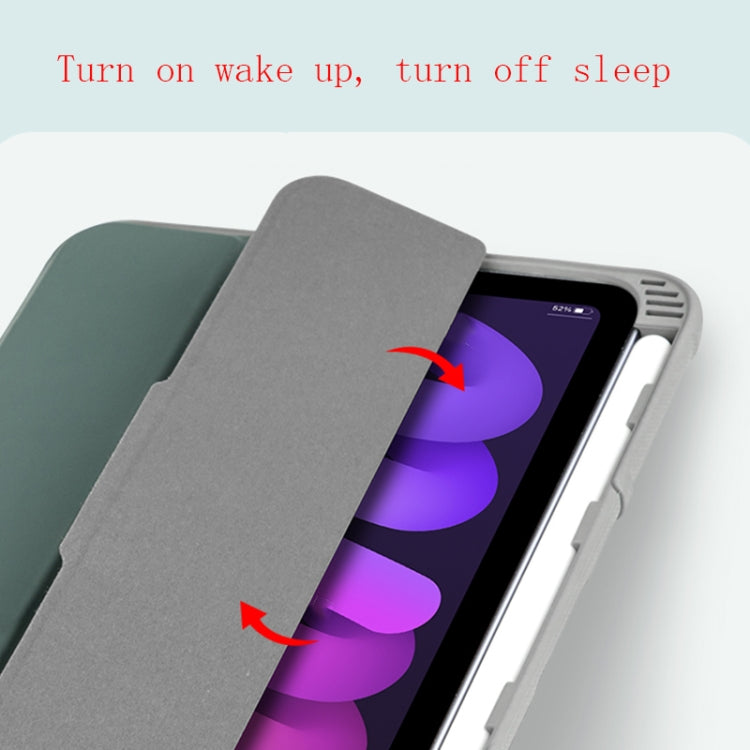 For iPad mini 6 / mini 2024 Mutural Horizontal Flip Tablet Case with Holder & Pen Slot(Black) - free shipping - PMC TechLife - Order now!