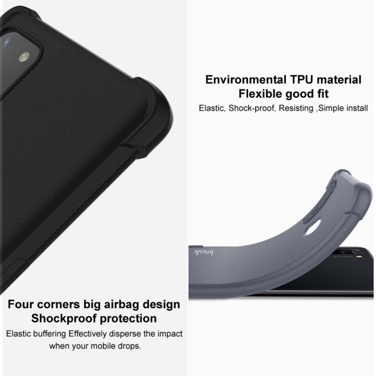 For Asus Zenfone 8 ZS590KS IMAK All-inclusive Shockproof Airbag TPU Case with Screen Protector(Matte Black) - ASUS Cases by imak | Online Shopping South Africa | PMC TechLife | Buy Now Pay Later Mobicred