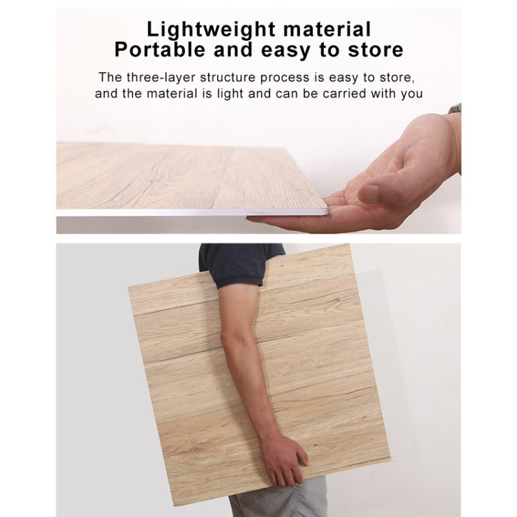 60 x 60cm Double Sides Retro PVC Photography Backdrops Board(Dark Light Wood Grain) - Wood Floor by PMC TechLife | Online Shopping South Africa | PMC TechLife | Buy Now Pay Later Mobicred