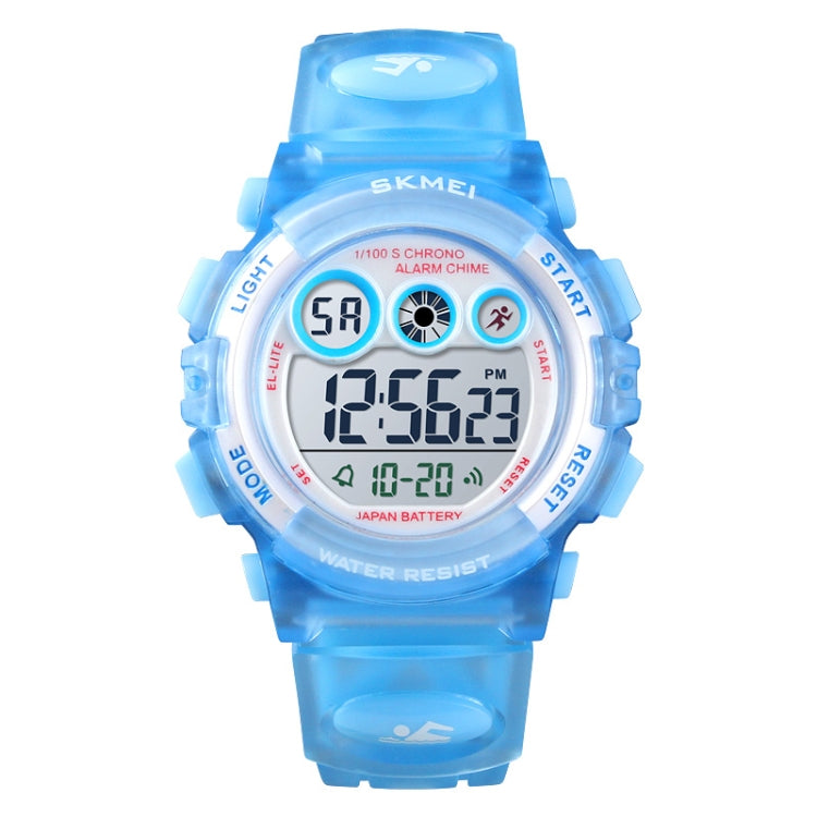 SKMEI 1451 LED Digital Stopwatch Chronograph Luminous Children Sports Electronic Watch(Transparent Pink Blue) - free shipping - PMC TechLife - Order now!
