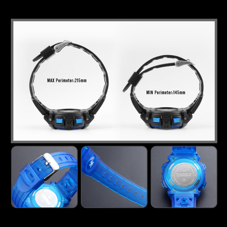 SKMEI 1451 LED Digital Stopwatch Chronograph Luminous Children Sports Electronic Watch(Transparent Sky Blue) - free shipping - PMC TechLife - Order now!